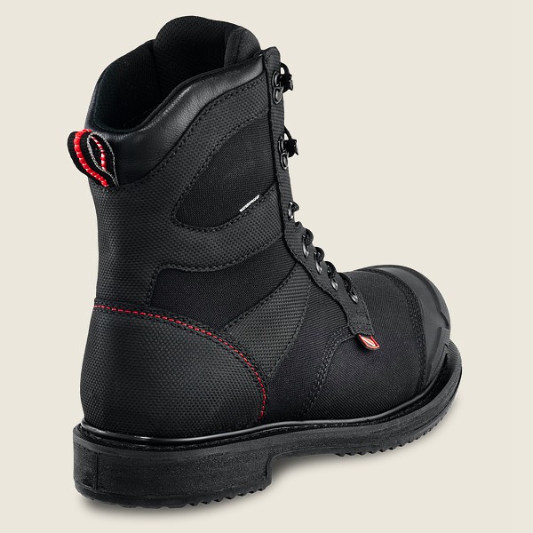 Red Wing Safety Boots Black - Red Wing Mens Maxbond - 8-inch Waterproof Toe - OCSIP-1239